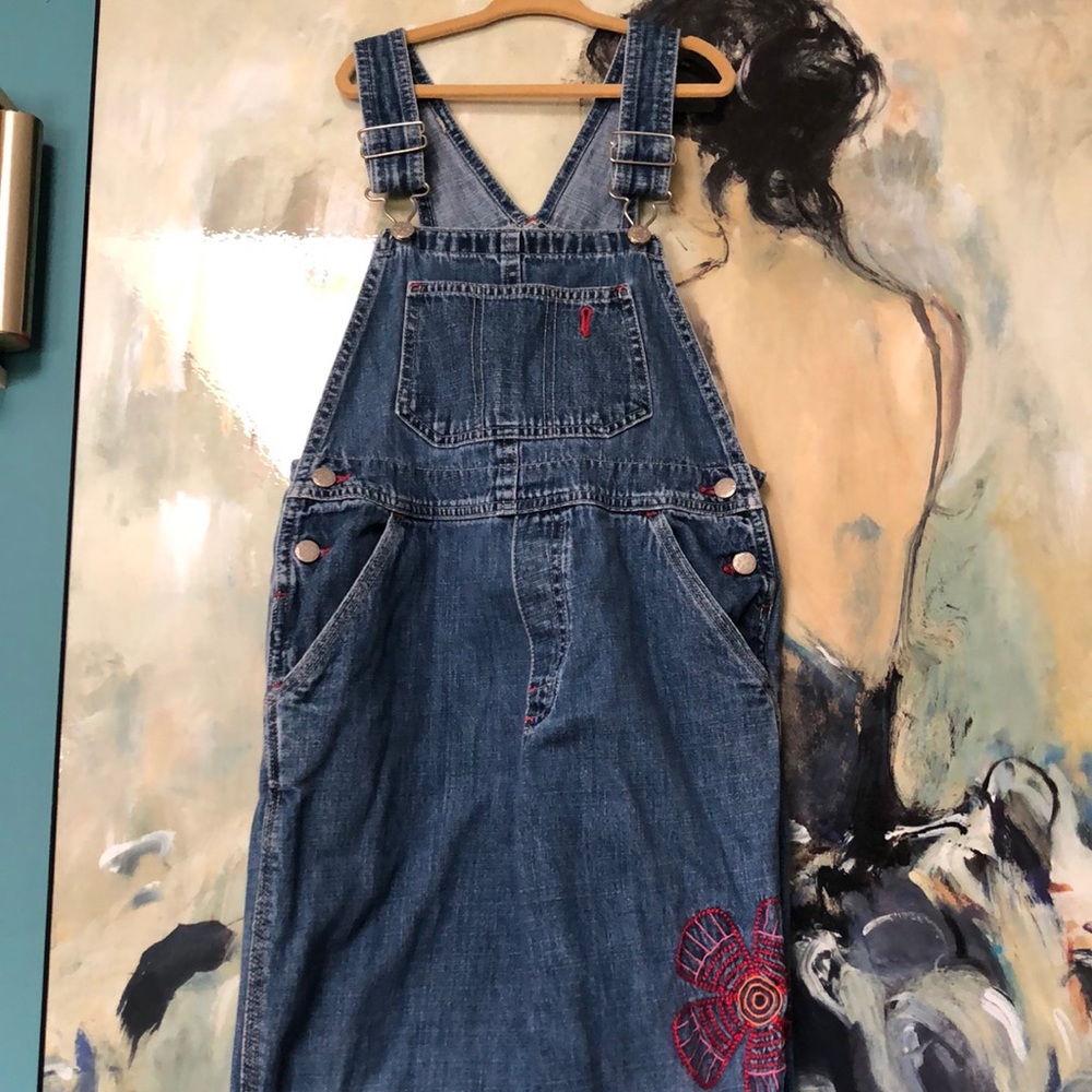 OshKosh B’Gosh Jean Denim Girls Overalls Size 6